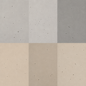 Two-tone color swatch with gray and beige shades