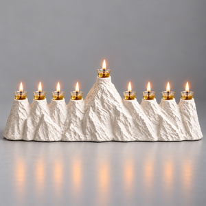 Mount Sinai Menorah cement lunarie