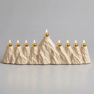 Mount Sinai Menorah cement lunarie