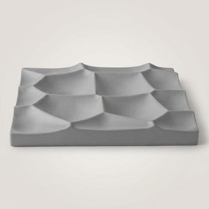 Selene Crest Tray by Lunarie featuring a sculptural wave design and minimalist finish, ideal as a decorative catchall tray for jewelry and home décor.