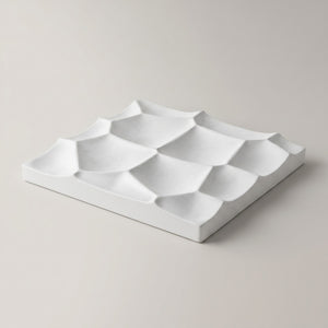 Selene Crest Tray by Lunarie featuring a sculptural wave design and minimalist finish, ideal as a decorative catchall tray for jewelry and home décor.