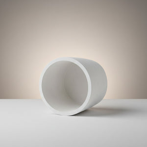 Moon Hollow Tumbler Jar by Lunarie featuring a minimalist cylindrical design with lid, ideal as a decorative storage jar for jewelry and home essentials.