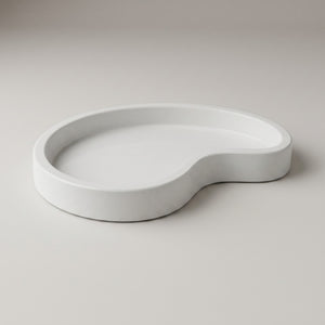 Moonlit Arc Tray by Lunarie featuring an elegant organic shape and minimalist matte finish, ideal as a decorative catchall tray for jewelry and home décor.