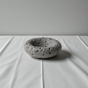 Moonstone Hollow Bowl by Lunarie featuring a moon-inspired textured surface and organic sculptural design for modern home décor.