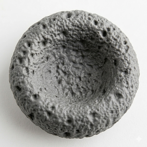 Moonstone Hollow Bowl by Lunarie featuring a moon-inspired textured surface and organic sculptural design for modern home décor.