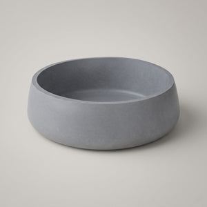 Orbit Bowl grey color by Lunarie featuring a minimalist rounded design and matte finish, ideal as a decorative catchall bowl for jewelry and modern home décor.
